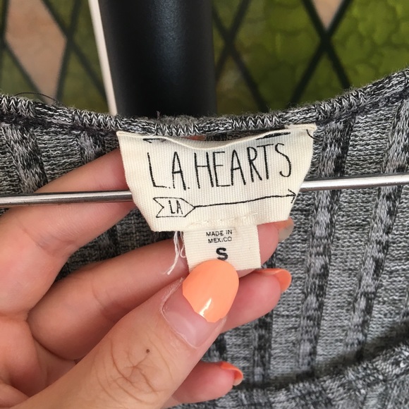 Grey Cold Shoulder Top - Picture 3 of 5